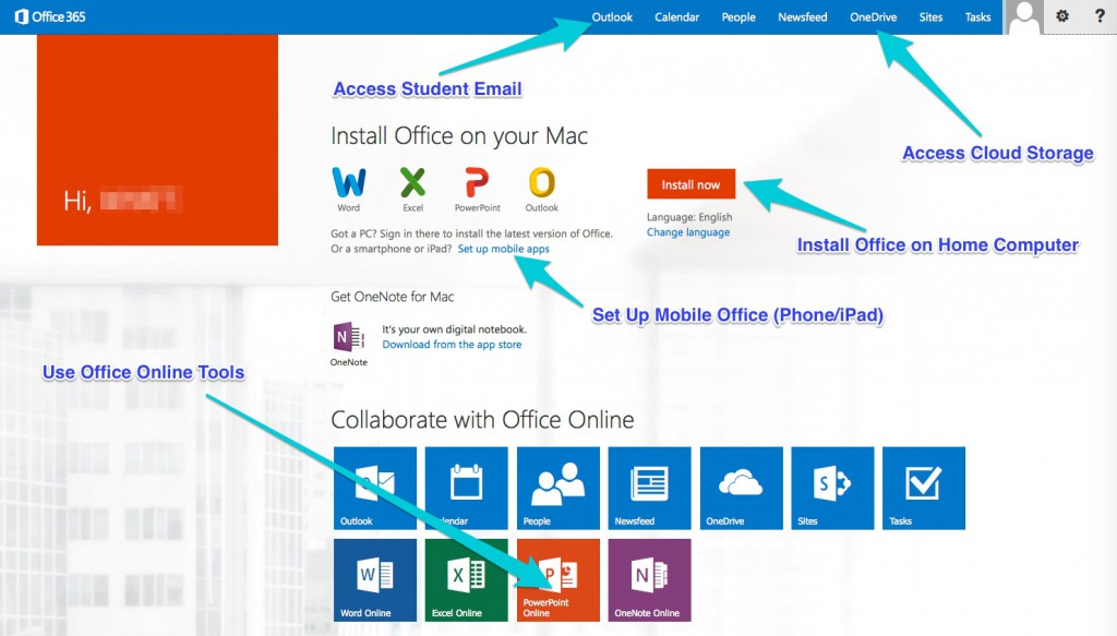 Office 365 Screen Shot