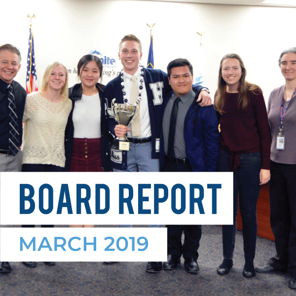 March 2019 Board Meeting Report