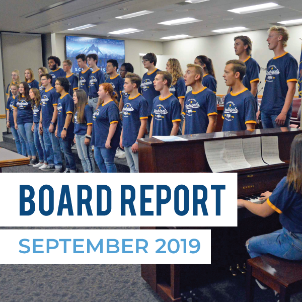 September 2019 Board Meeting Report