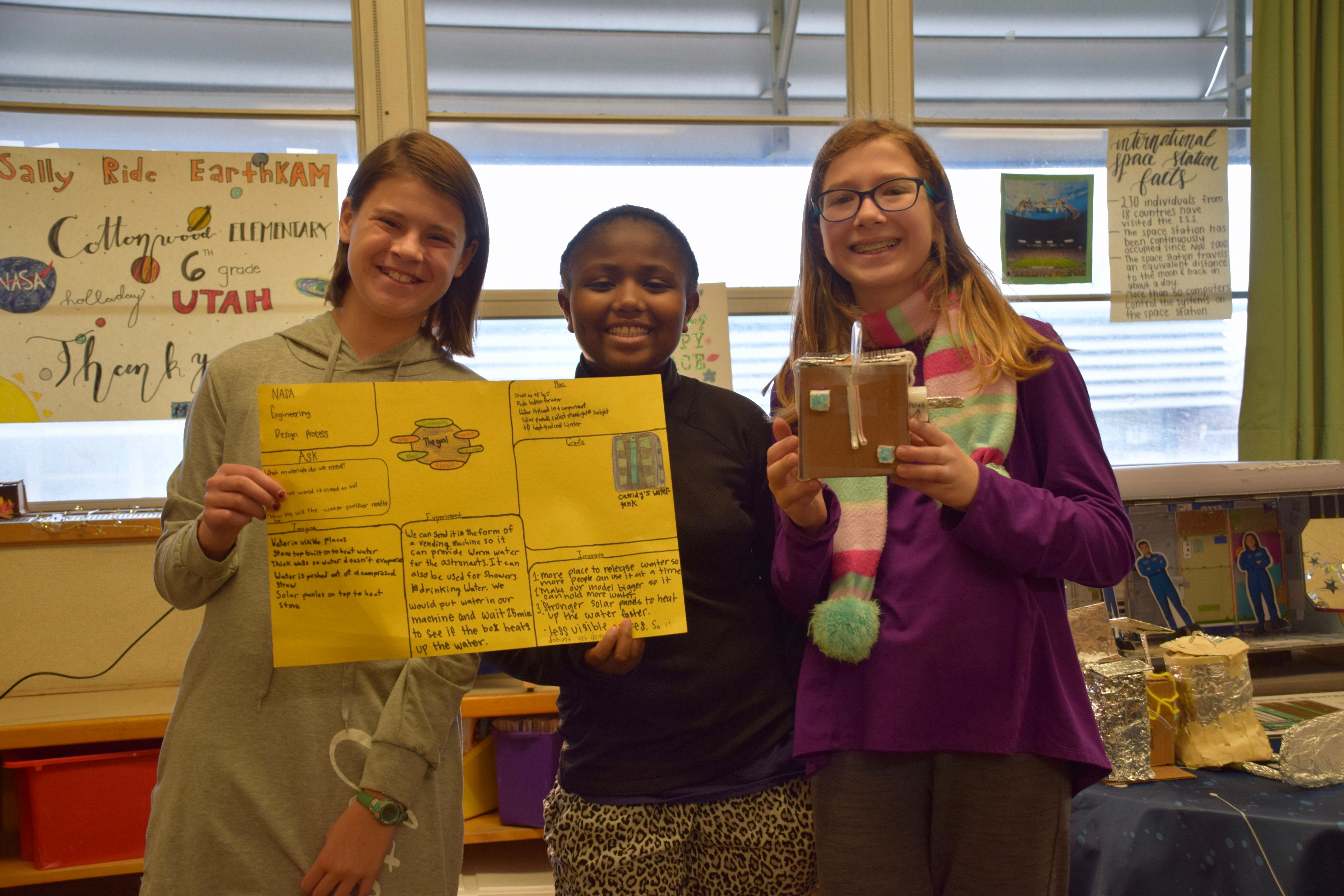 Sixth Grade Students Work to Improve Life for Astronauts