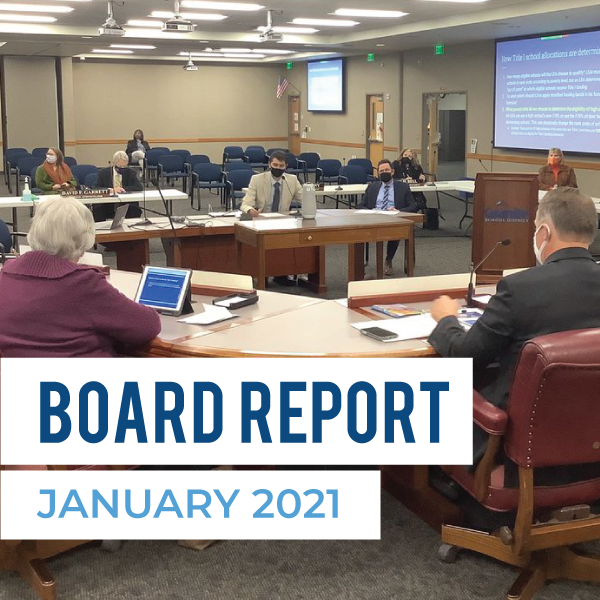 Board Meeting Report – January 2021