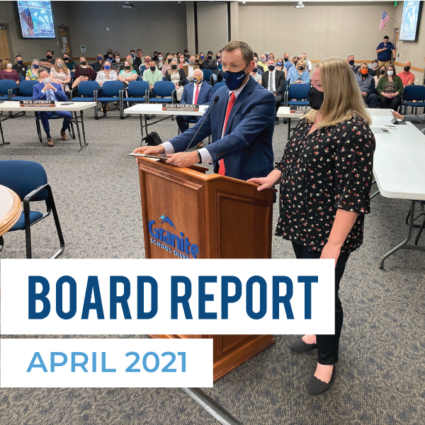 Board Meeting Report – April 2021