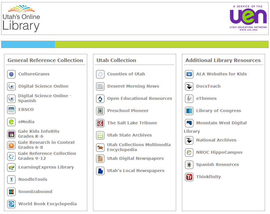 Utah's Online Library - Screenshot
