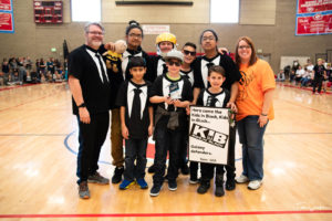 2nd Place Champion's Award Trophy - Kids in Black (Moss Elementary)