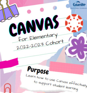 Graphic - Canvas for Elementary 2022-23 Cohort 