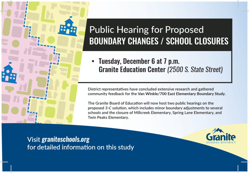 Public Hearings for Proposed Boundary Changes / School Clousers - Details below