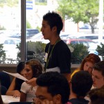 Photo of student government member speaking during SBO Summit