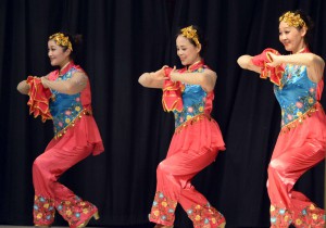 Photo of Beijing dancers at Spring Lane Elementary