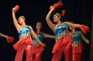Photo of Beijing dancers at Spring Lane Elementary