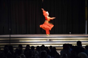 Photo of Beijing dancer at Spring Lane Elementary