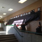 Photo of Matheson Jr. High freedom shrine being uncovered