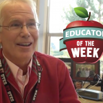 Photo of Tod Cracroft with Educator of the Week logo