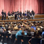 Photo of Taylorsville Madrigals performing for elementary students