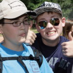 Photo of two student campers