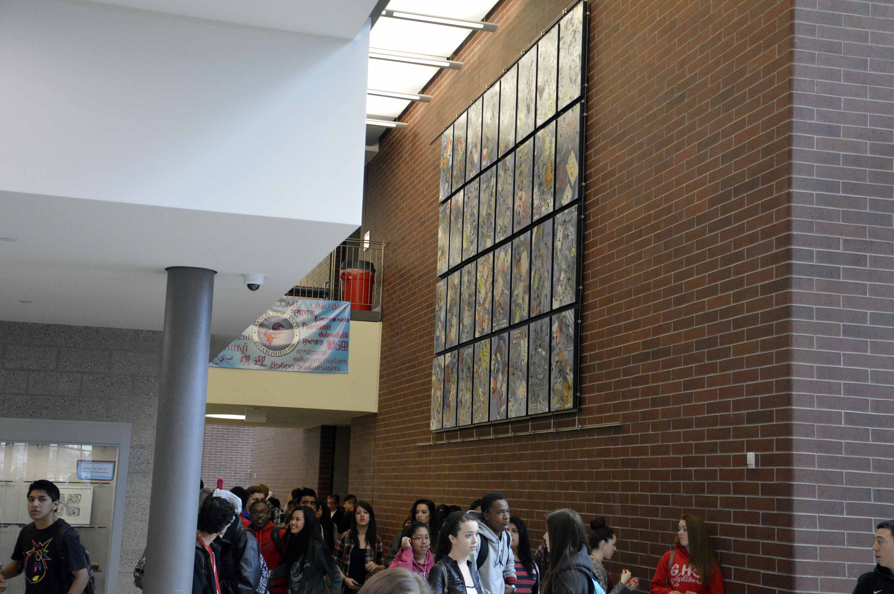 New student-made mural at Granger High exhibits values of literacy