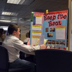 Photo of student with science fair project