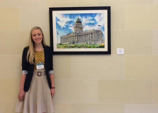 Olympus student wins Senate art competition, will have piece permanently on display