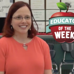 Photo of Jody Lynn Tolley with Educator of the Week logo