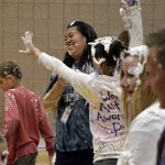 Photo of Whittier volunteers participating in sensory activity