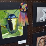 Photo of student artwork at Junior High Art Show