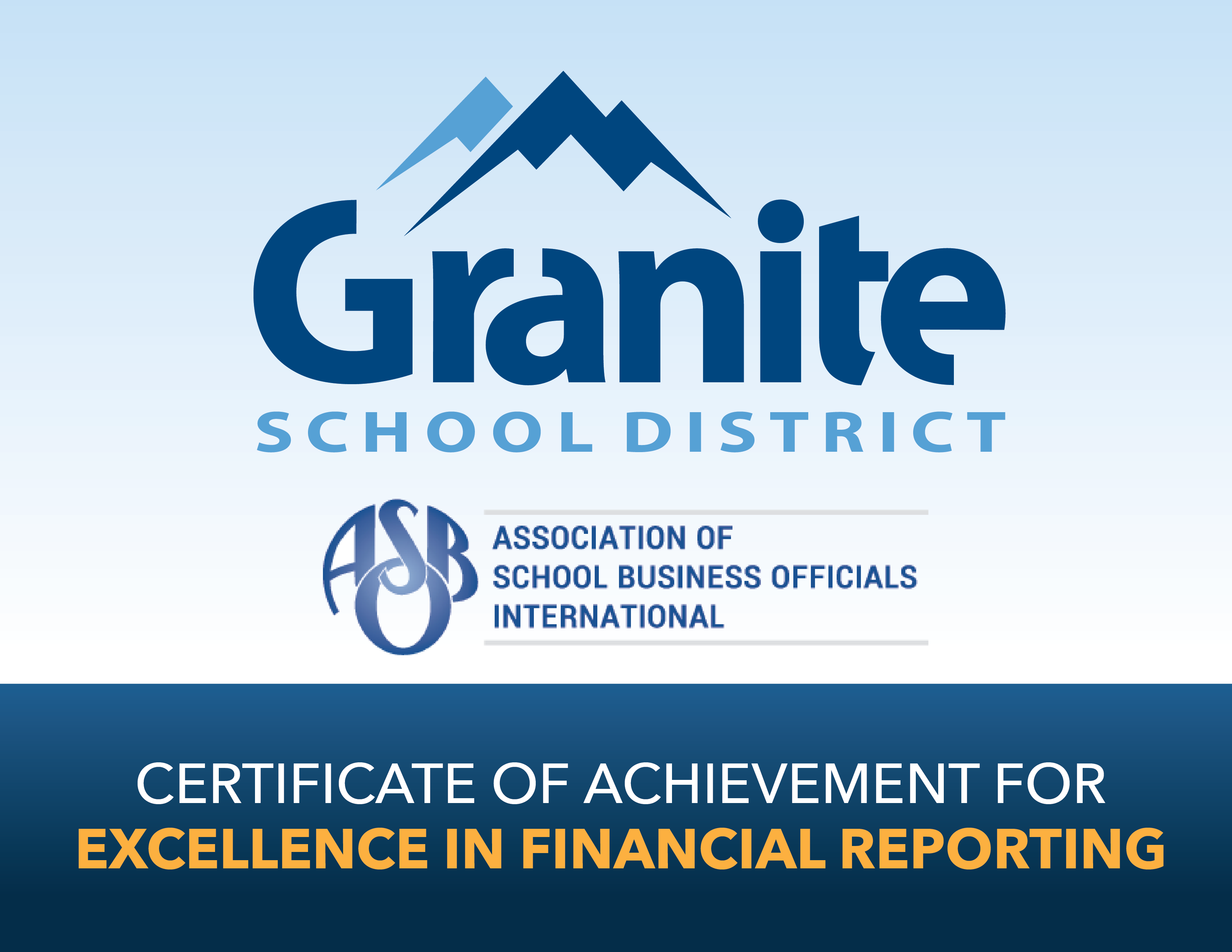Granite recognized for excellence in financial reporting and accountability