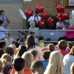 Photo of Ctrestview students gathered to dedicate new bench