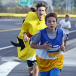 Photo of Churchill Jr High students running