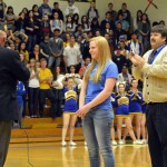 Photo of Taylorsville High receiving essay contest award