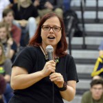 Photo of Skyline High teacher addressing students