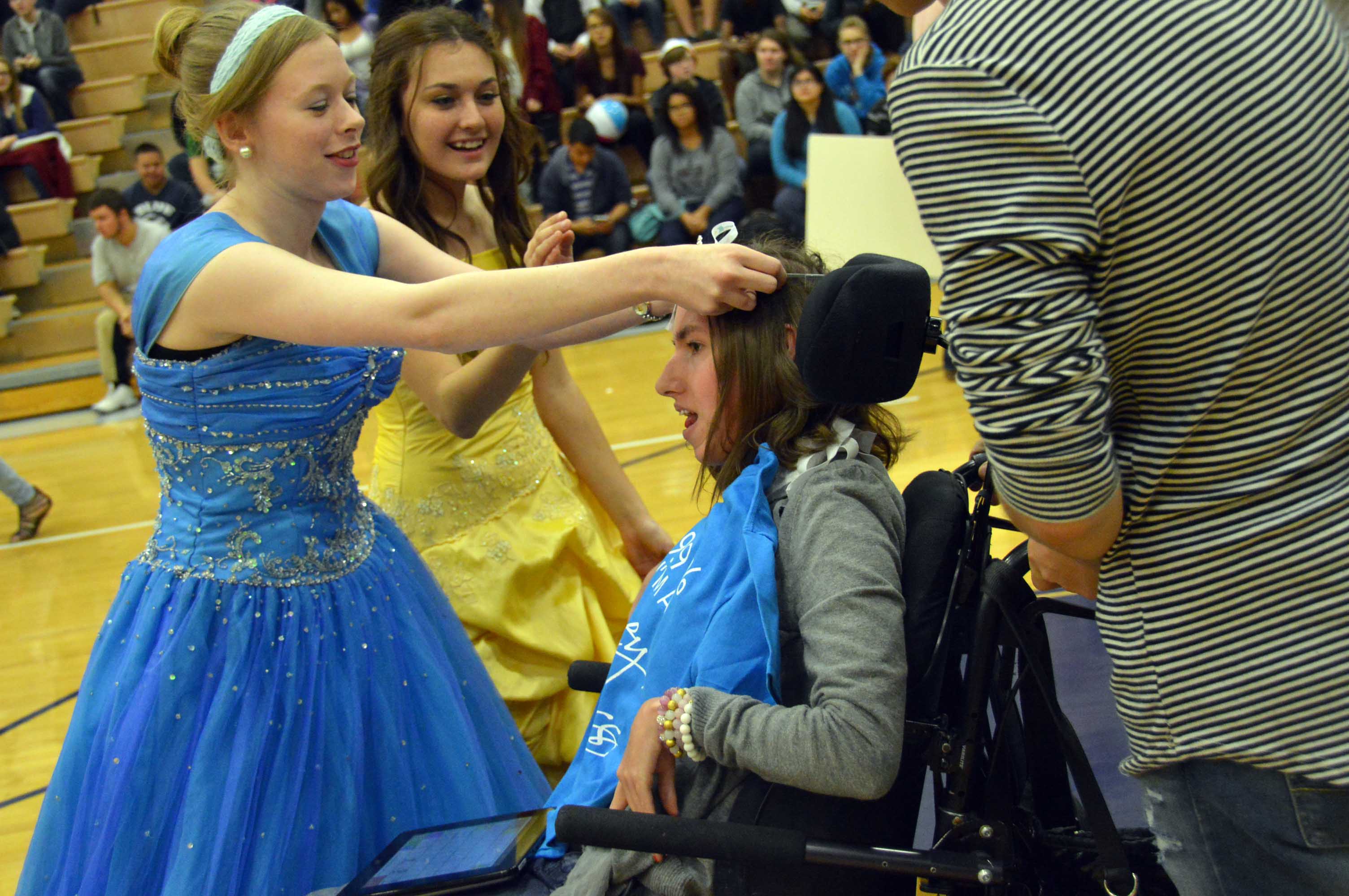 Photos: Hunter students raise money, dress as princesses for girl with cerebral palsy