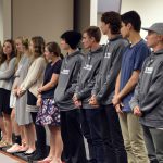 Team state champions are recognized during board meeting