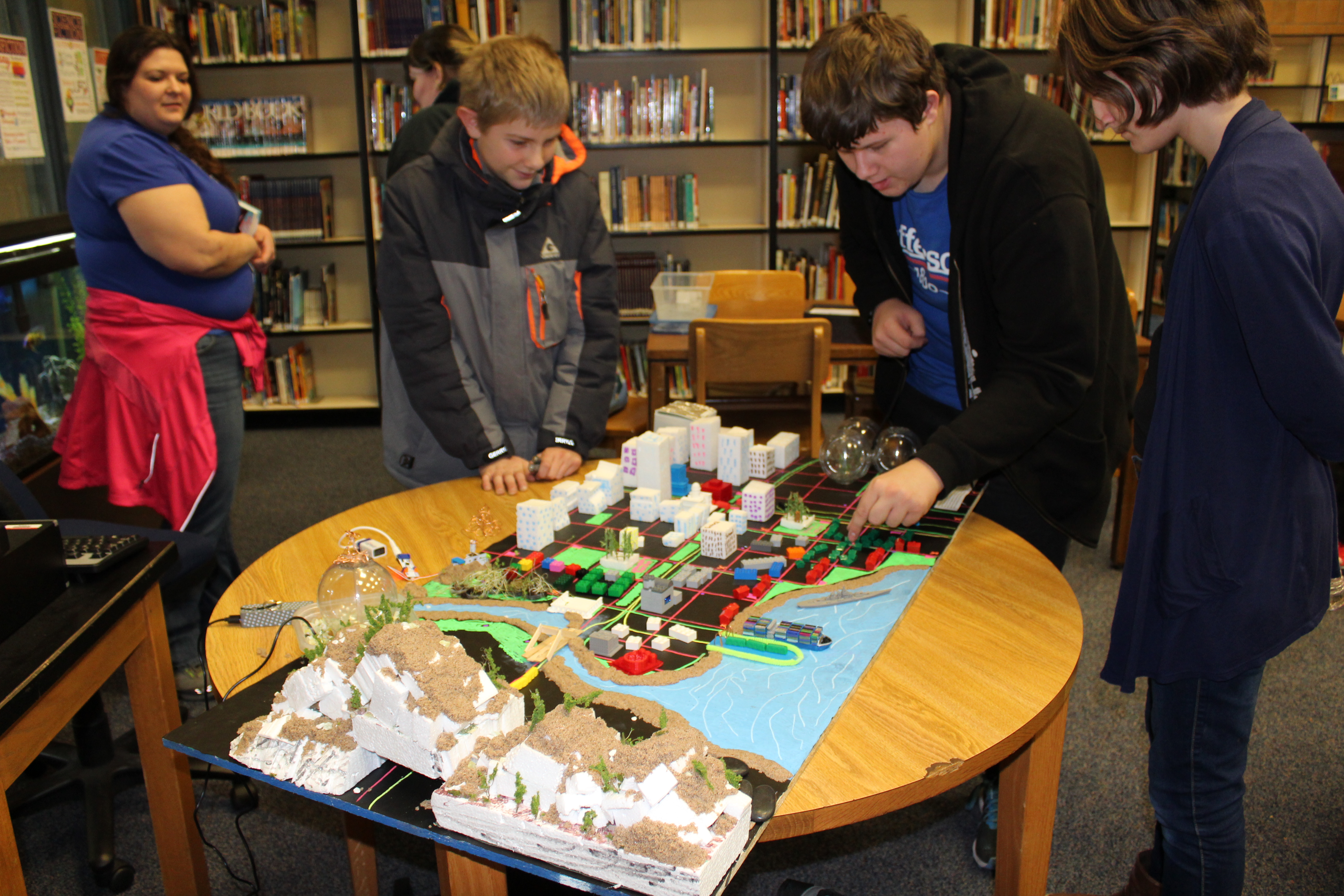 Junior high students tackle giant issues with mini prototype cities