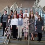 Kennedy students posing for photo at History Day competition