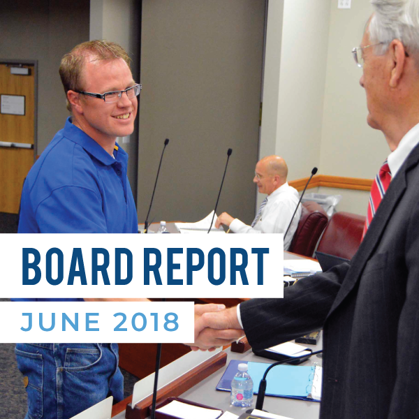 Board Report & Budget Hearing – June 2018