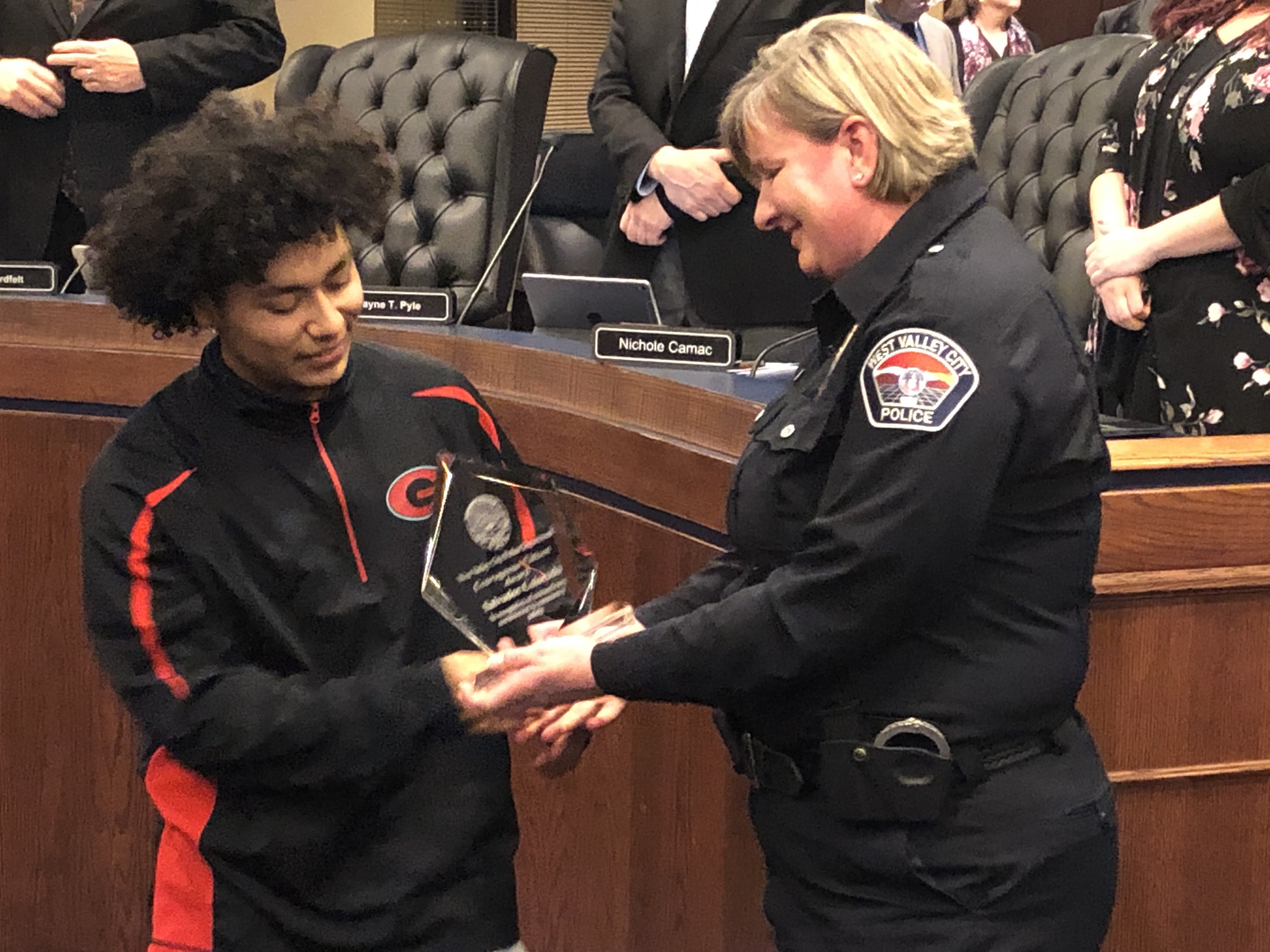Granger High student saves woman from would-be mugger