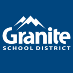 Granite School District logo on blue background