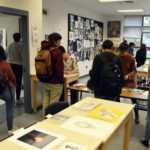 Granite Connection students peruse artwork