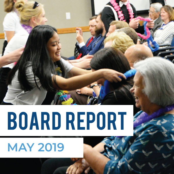 Board Meeting Report – May 2019