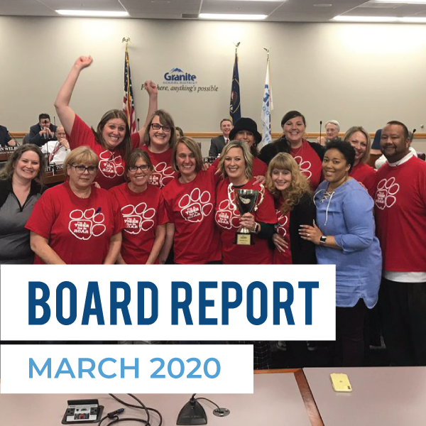 March 2020 Board Meeting Report