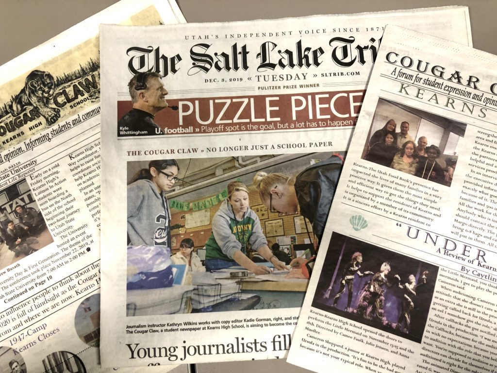 Cougar Claw article in Salt Lake Tribune