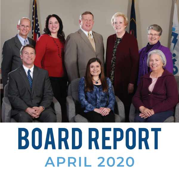 Board Meeting Report – April 2020