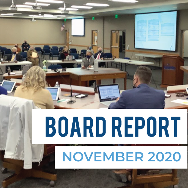 Board Meeting Report – November 2020