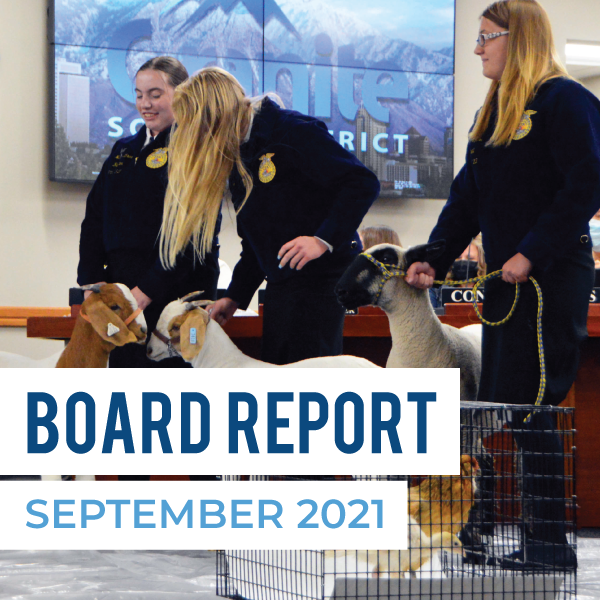 Board Meeting Report – September 2021