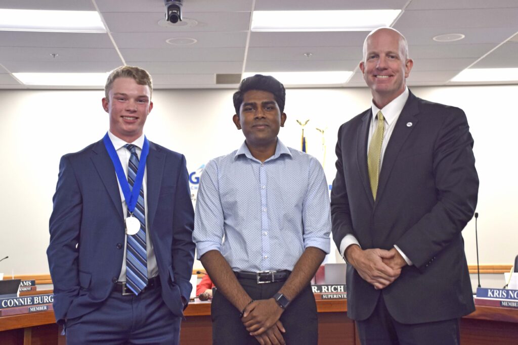 Sterling Scholar students recognized at board meeting