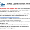 School open enrolment information 2023