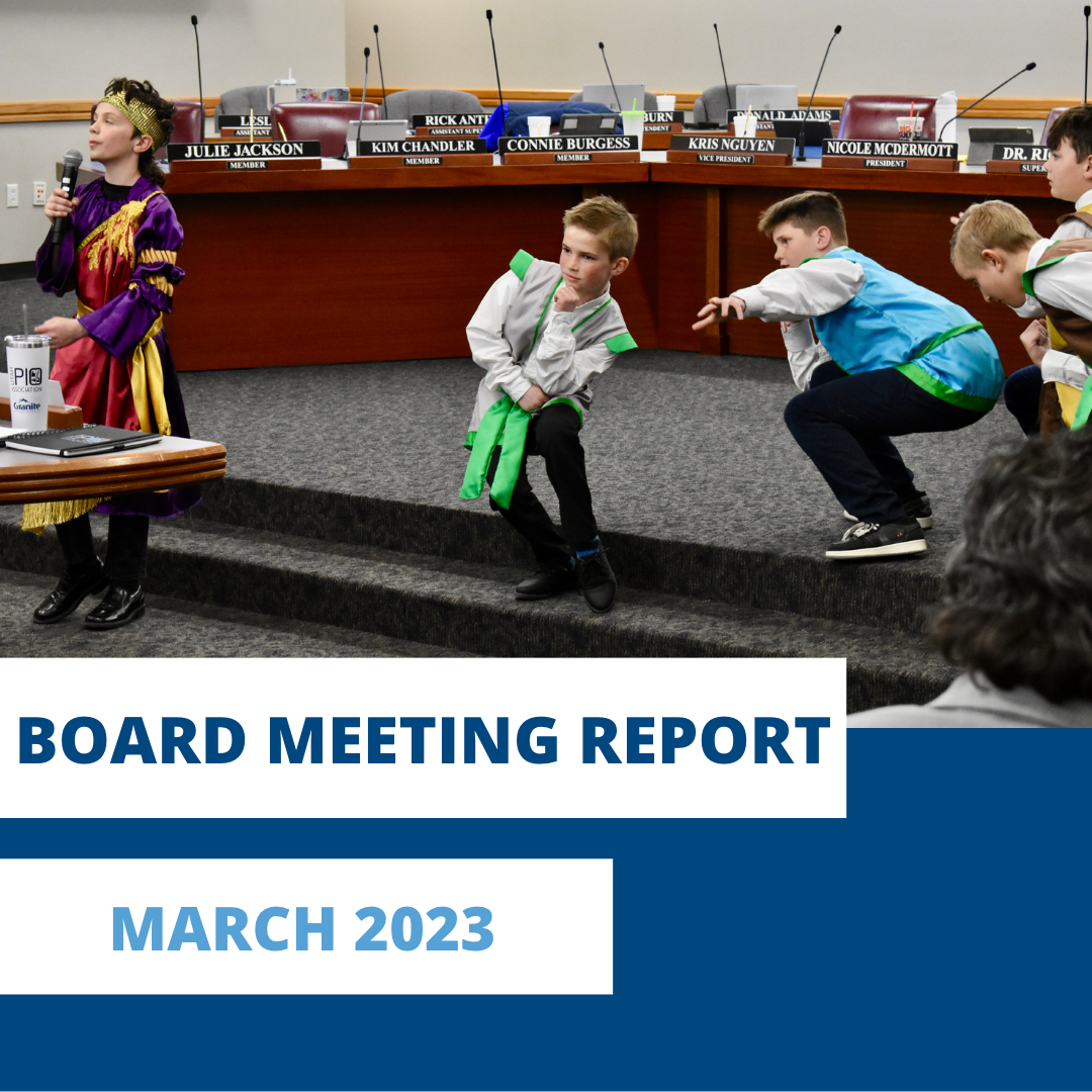 Board Meeting Report – March 2023