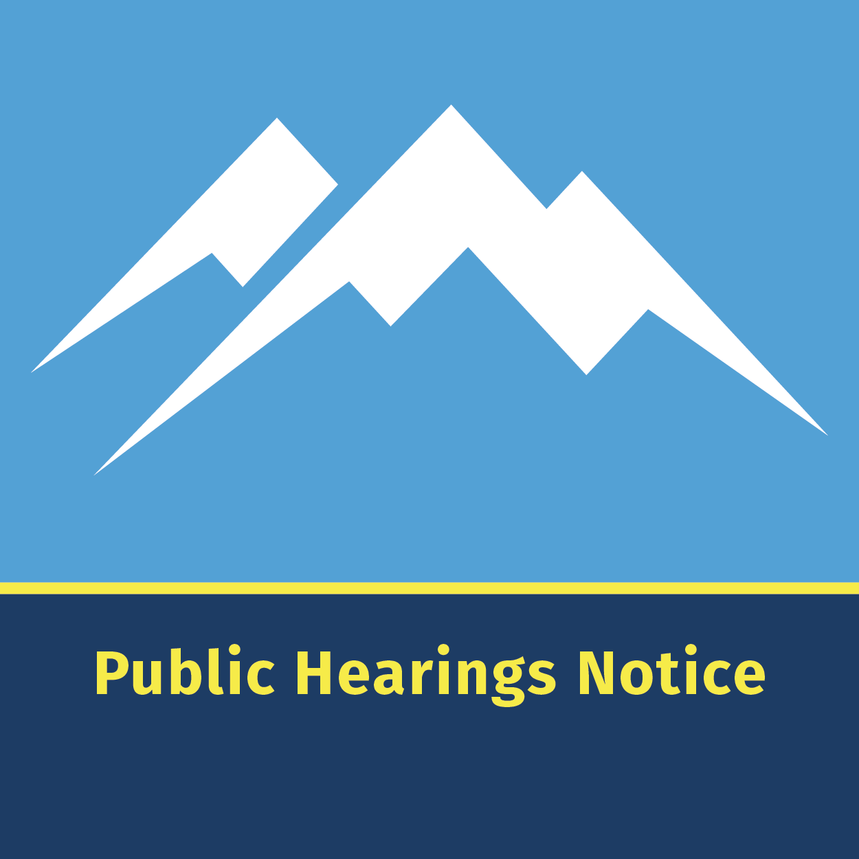 Public Hearings Notice